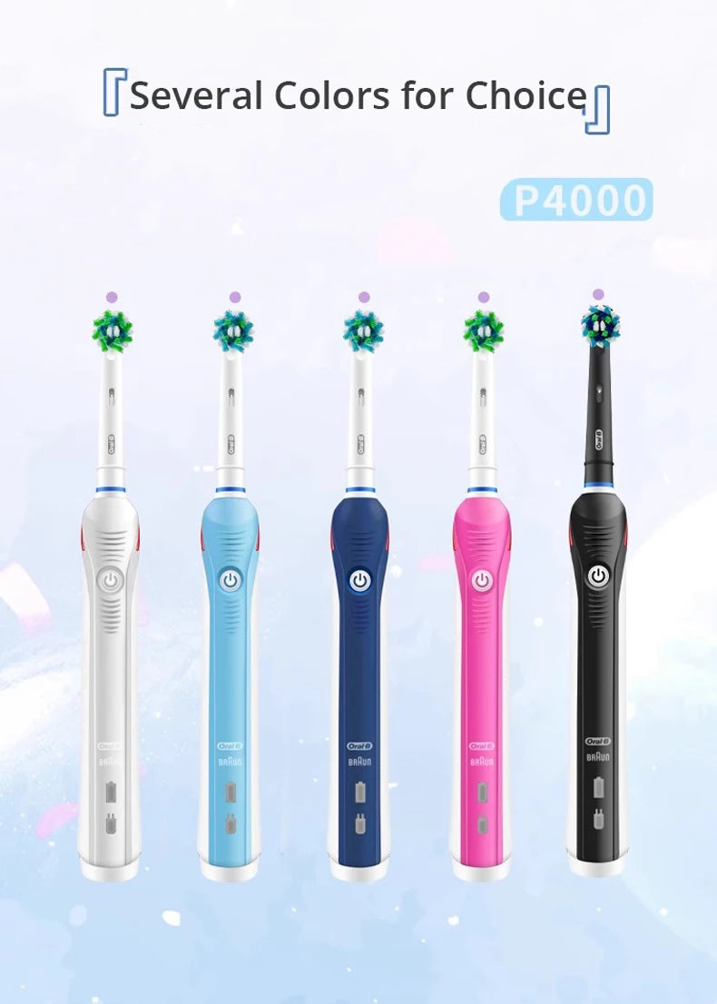 Oral B Electric Toothbrush Pro4000 Adult Rechargeable Electric Tooth Brush