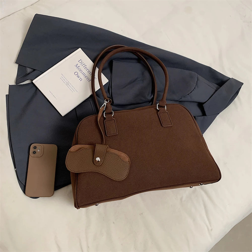 Big Size Women Bags Suede Large Capacity Shoulder Crossbody With Long Strap