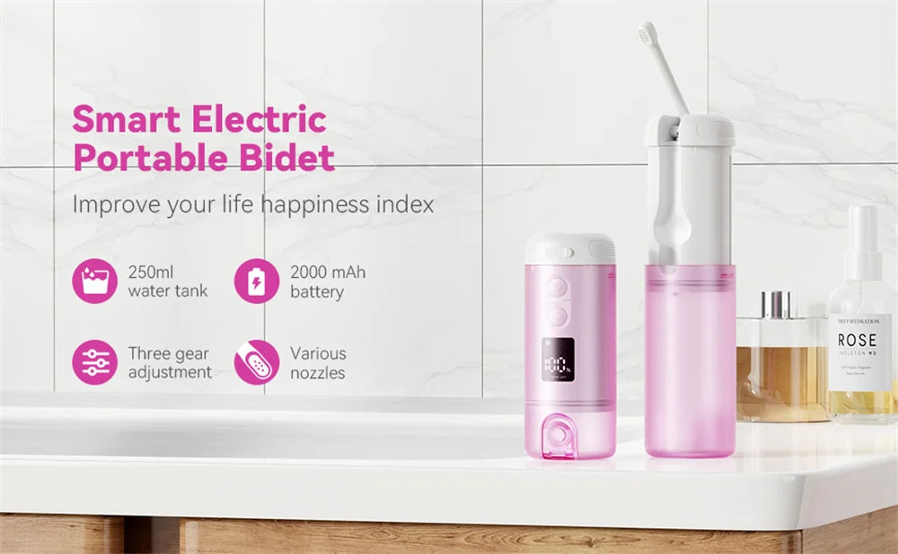 Portable Electric Travel Bidet Sprayer for Women