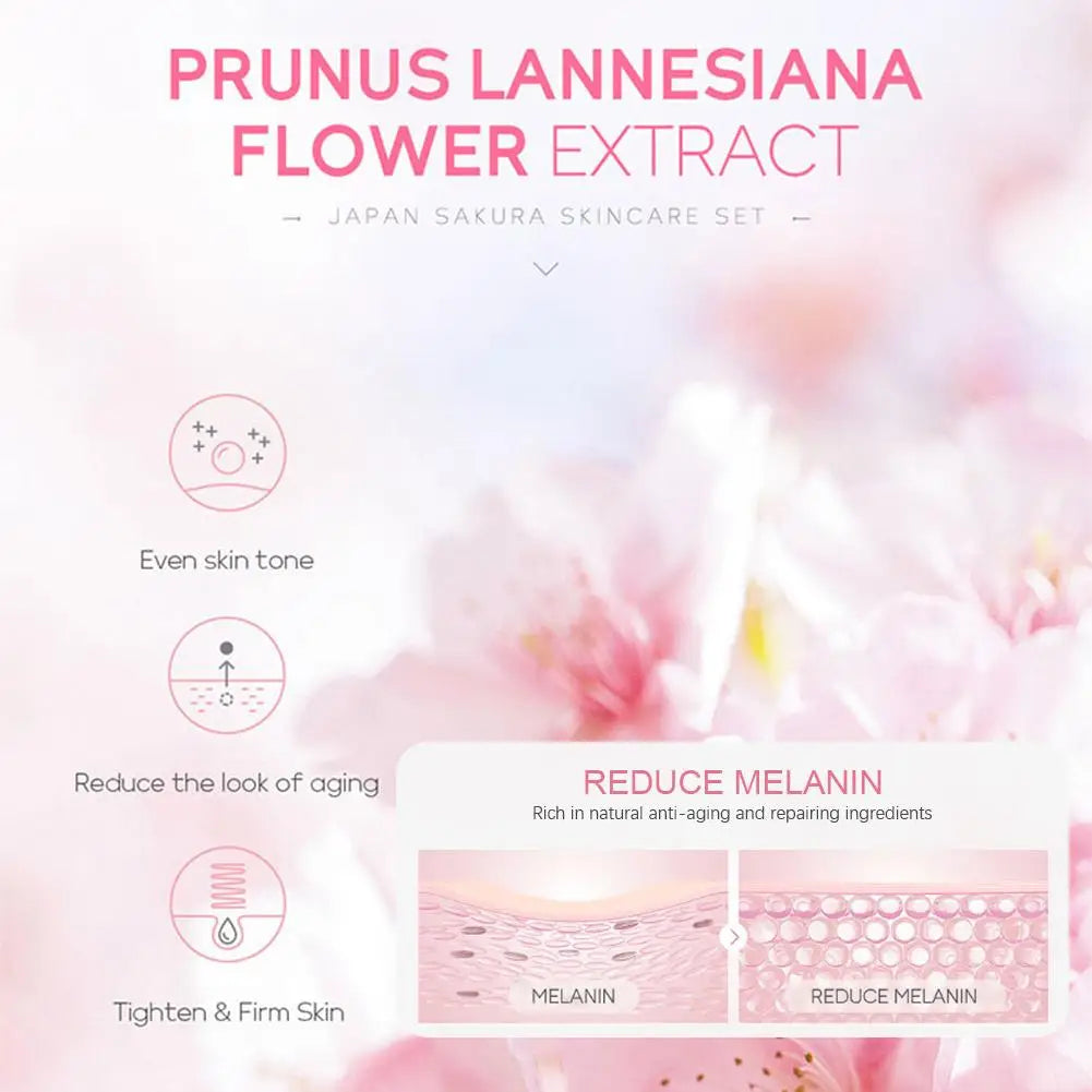 5/3pcs Sakura Skin Care Sets Gift Box