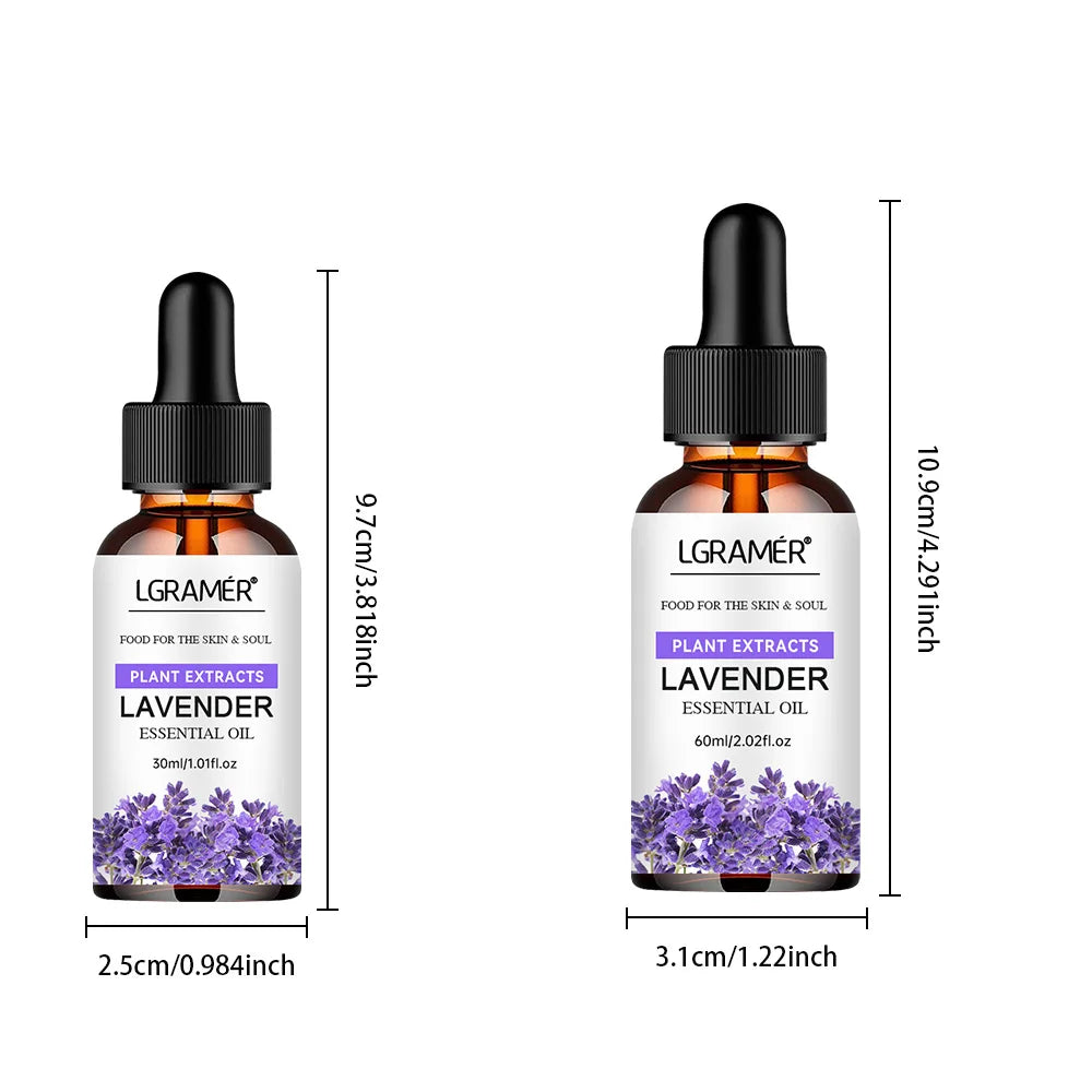 Pure Natural Lavender Essential Oil Facial Body Moisturizing Nourishing Massage
