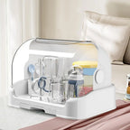 Baby Bottle Drying Rack With Removable Drip Tray Portable Storage Box With Lid