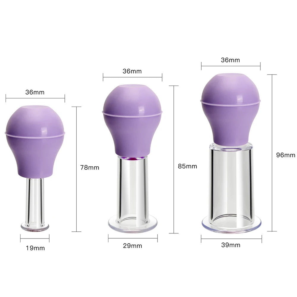 Facial Massage Cups Rubber Vacuum Skin Lifting Anti Cellulite Massager for Face/Body Cups