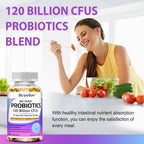 Probiotics Contains Prebiotics and Digestive Enzymes Immune Support Vegan