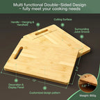 Wooden Cutting Board For Meat Bamboo Fruit Vegetables Chopping Panel