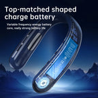 Xiaomi Portable Neck Fan 10000mAh Mini Bladeless Silent USB Rechargeable LED Digital Display 5th Gear Air Cooler