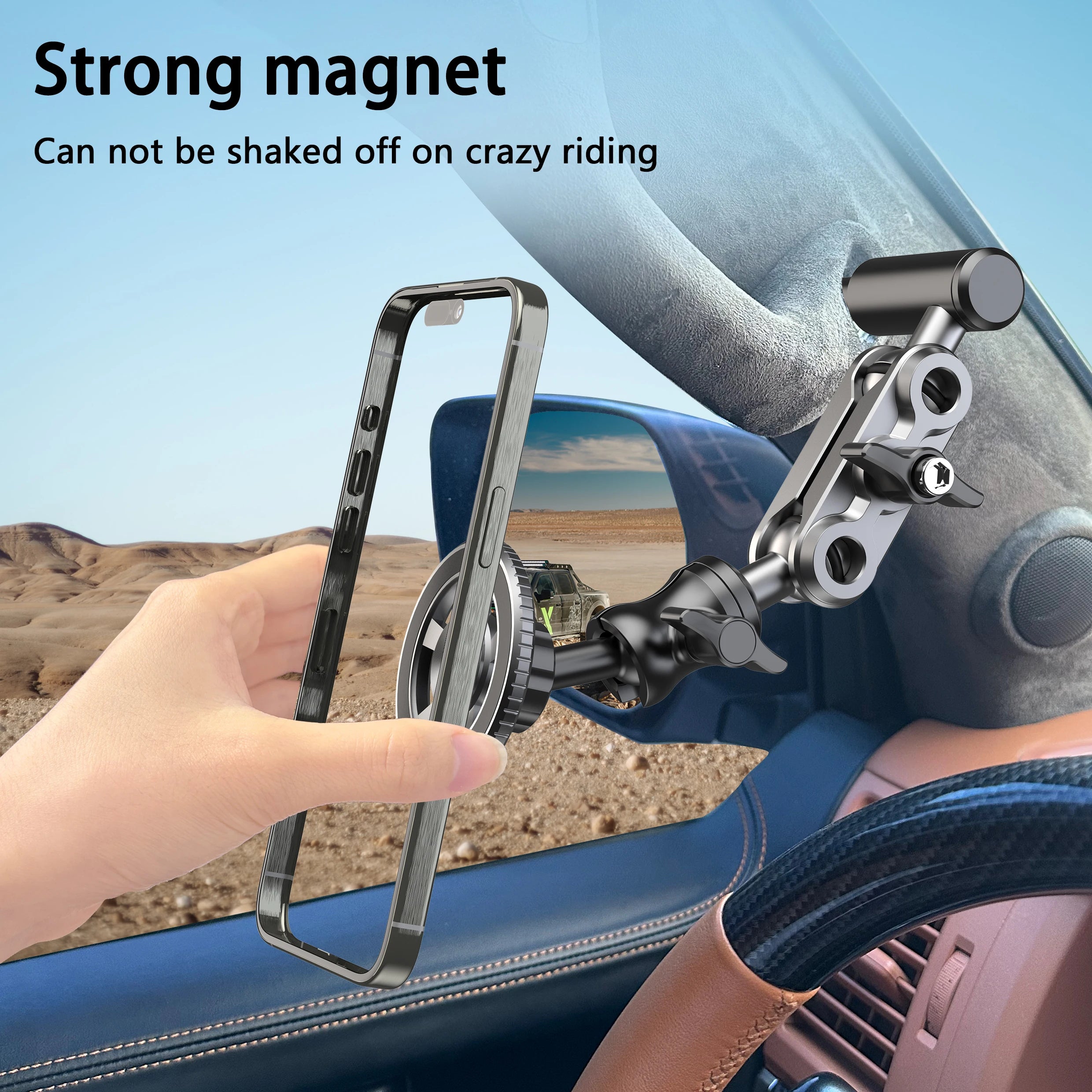 magsafe Car Handle Armrest  Cell Phone Holder Bracket Vehicle Truck Handle