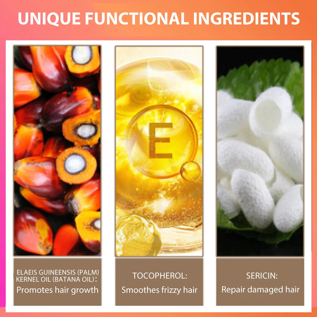 Batana Oil Hair Conditioner Smoothing Nourishing Repair Moisturizing Frizz Vitamin E