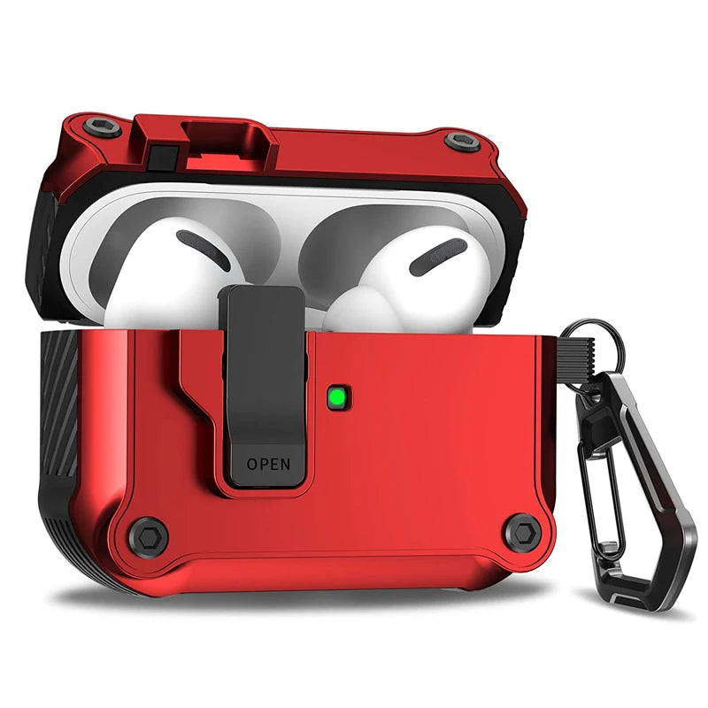 Security Lock Cover for AirPods Pro 3 2025 Pro 3rd Gen 2025 Headphone Fundas With Hook