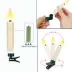 FPOO Candles LED Christmas Timer Remote Flickering Flame