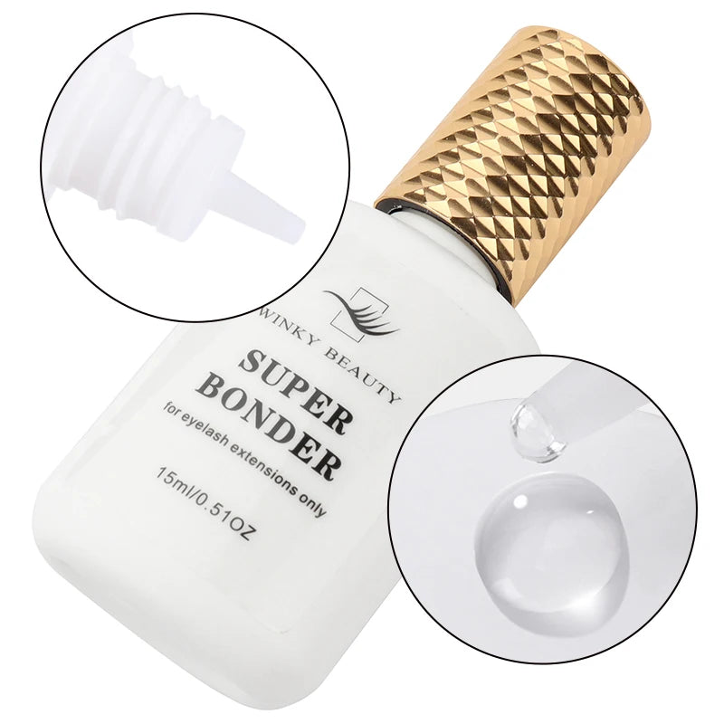 15ml Super Bonder Agent for Eyelash Extensions Primer Glue Adhesive Professinal