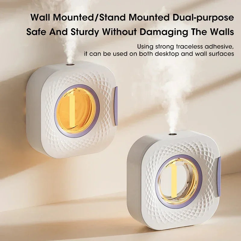 Smart Aroma Diffuser Air Purifier Digital Display Essential Oils 4 Gears Wall Mount Tabletop USB Charging