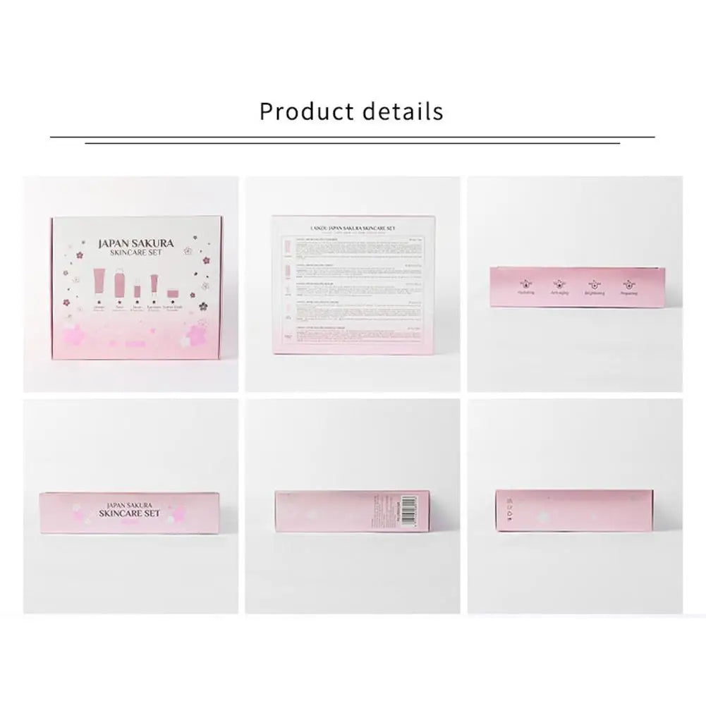 5/3pcs Sakura Skin Care Sets Gift Box