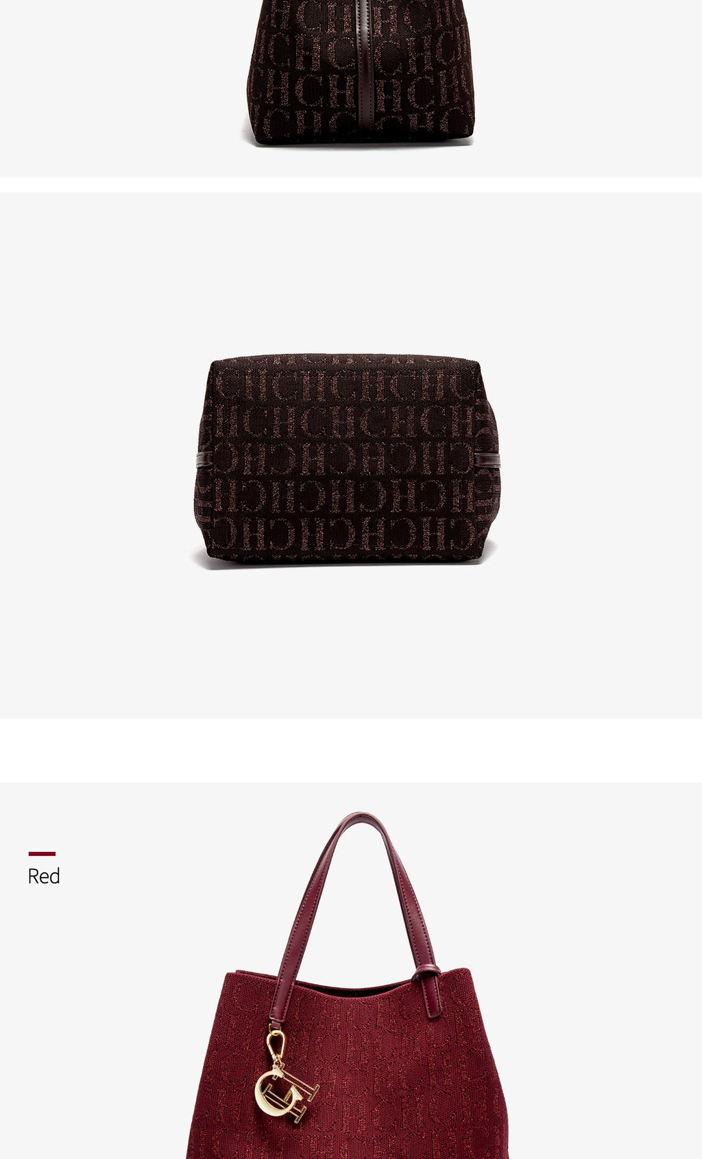Fashion New Solid Color Women's Bucket Bag Large Capacity Letter Design Small Card Bag Accessories Handbag