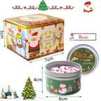 Christmas Scented Candle Set Gift Smokeless Aromatherapy Stonedried Flower Soy Wax