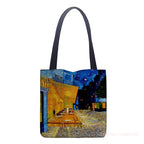 Van Gogh Oil Painting Tote Bag Retro Art Travel Shopping High Quality Foldable