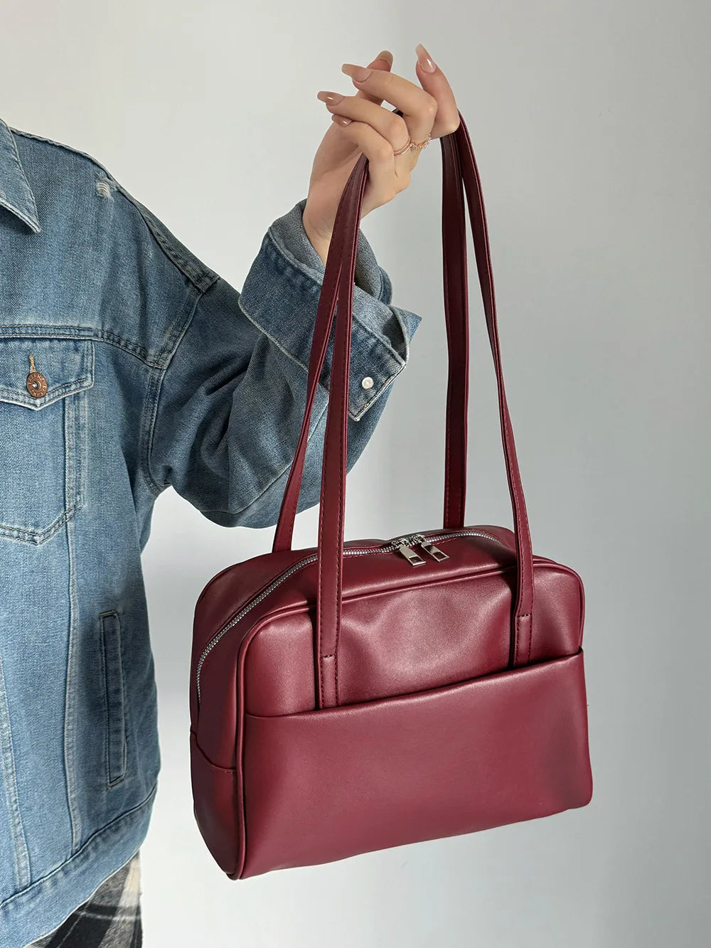 CGCBAG Vintage Designer Luxury Women Tote Casual Large Shoulder Bag High Quality Leather Ladies Handbags