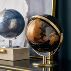 Retro World Globe Learning Map Kids Study Desk Geography Education