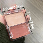Two-Color Jelly Glow Blush pink apricot red rouge Korean cream texture brightening