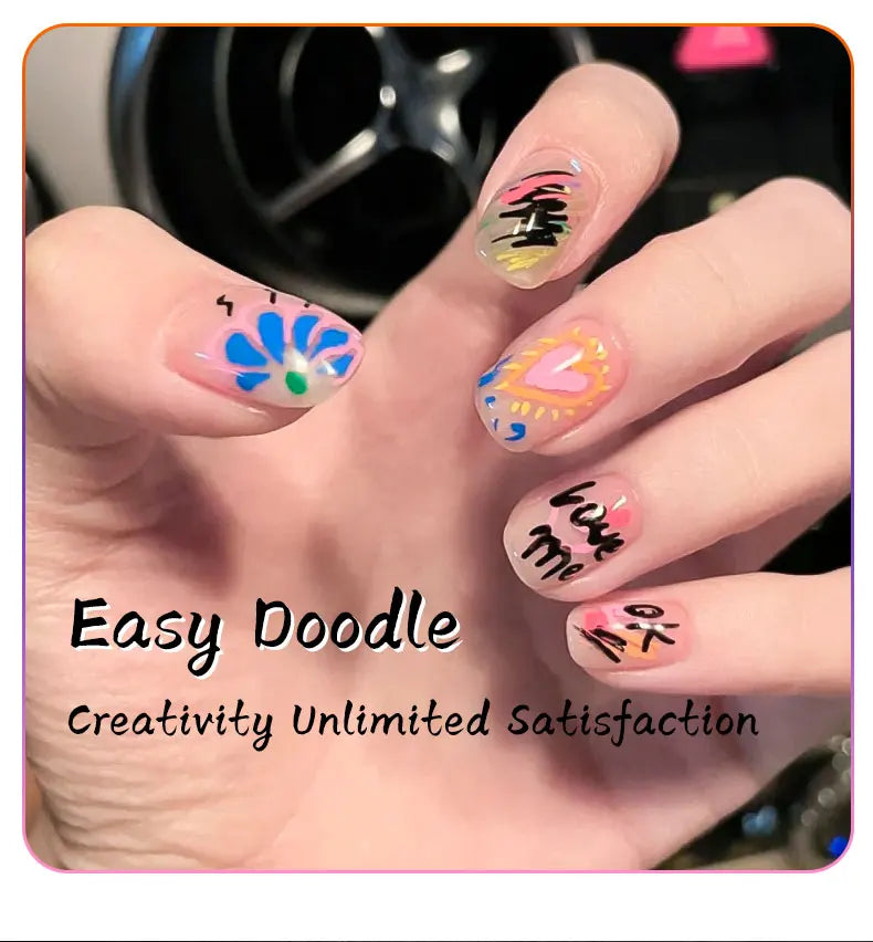 Nail art Markers Customized Special Needle Tube Pens Hand Drawn Outline Acrylic Paint