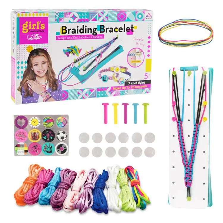 Friendship Bracelet Making Kit for Girls DIY Craft Birthday Christmas Gifts Travel Activities