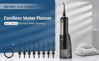 Sejoy Cordless Electric Water Flosser for Teeth Dental Portable Oral Irrigator Rechargeable