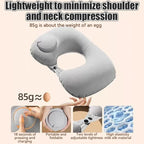 Travel Neck Pillow Inflatable Airplane U-shaped Cervical Orthopedic Portable Foldable