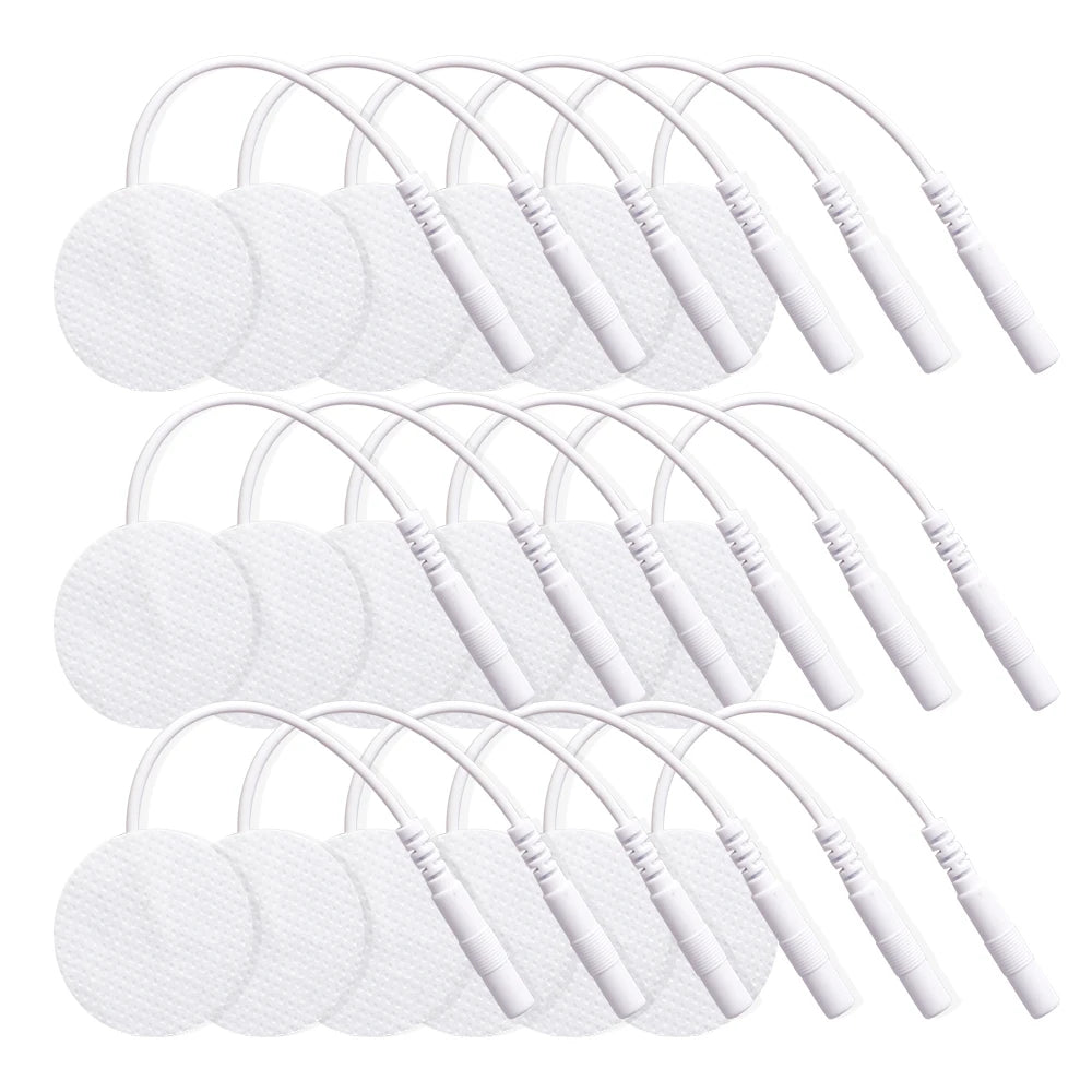 50/100Pcs 3cm Round Electrode Pads For Tens EMS Muscle Stimulator Massager Reusable