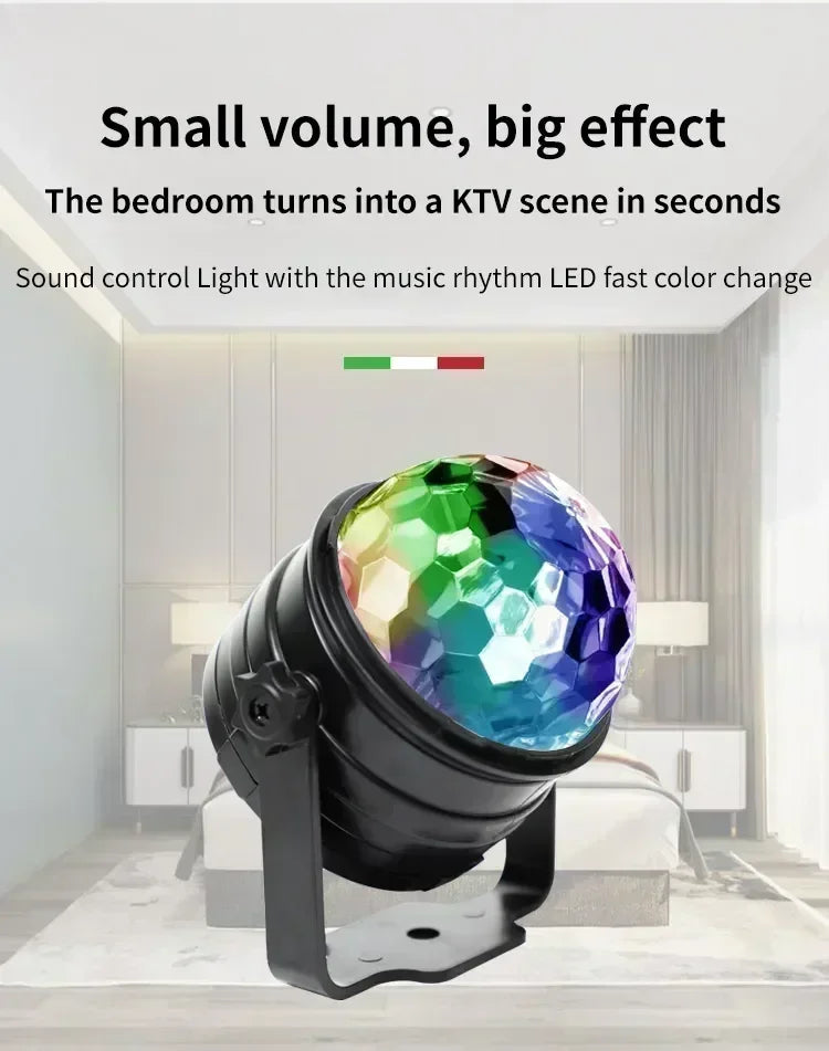 Ocean Wave Projector Light 16 Colors Glow Lamp Home Office Bar Restaurant Night Light