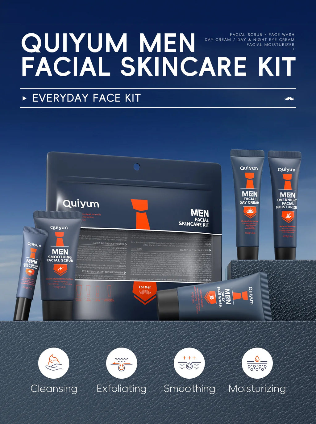 Men's Skincare Set 5pcs