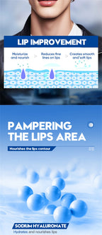 Men's  Lip Balm Moisturizing Hydration Fading Lip Lines Anti-Cracking Remove Dead Skin Refreshing Not Greasy