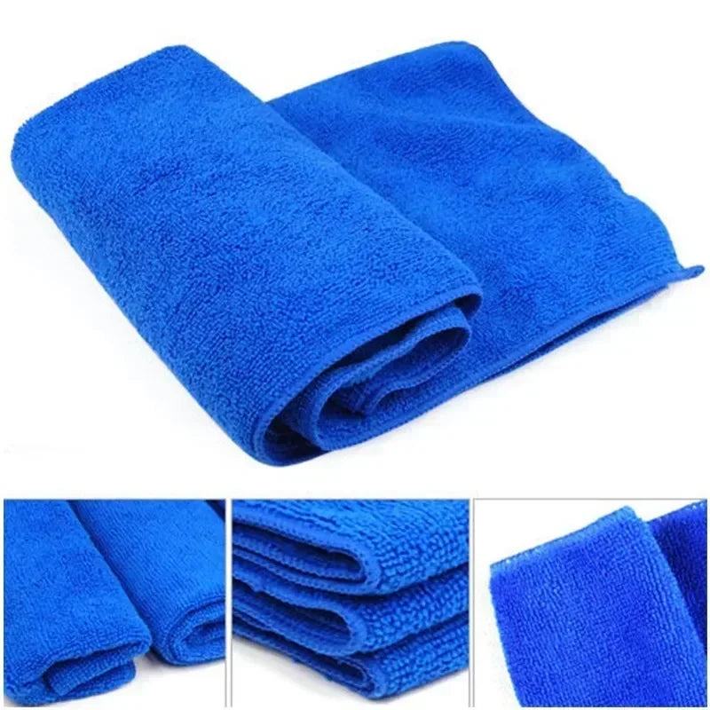 1-20Pcs Microfiber Towels Car Wash Drying Cloth Household Cleaning Cloths Polishing Cloth