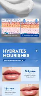 Men's  Lip Balm Moisturizing Hydration Fading Lip Lines Anti-Cracking Remove Dead Skin Refreshing Not Greasy