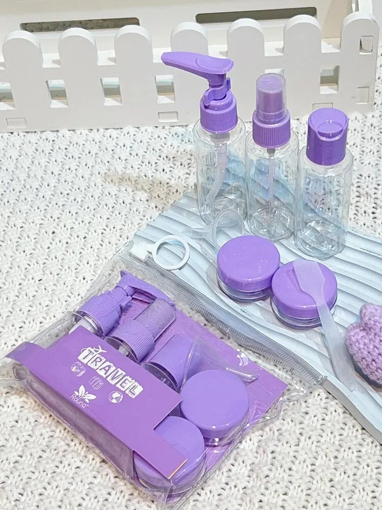 Travel Bottles Kit Leak Proof Toiletry Containers Clear For Lotion Shampoo Cream