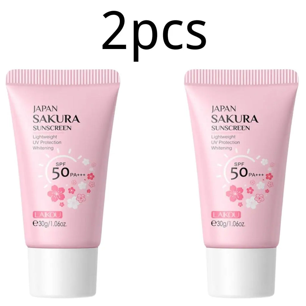 Sakura Sunscreen Cream SPF50 Moisturizing UV Protect Face Body Lotion Oil Control Reduce Melanin