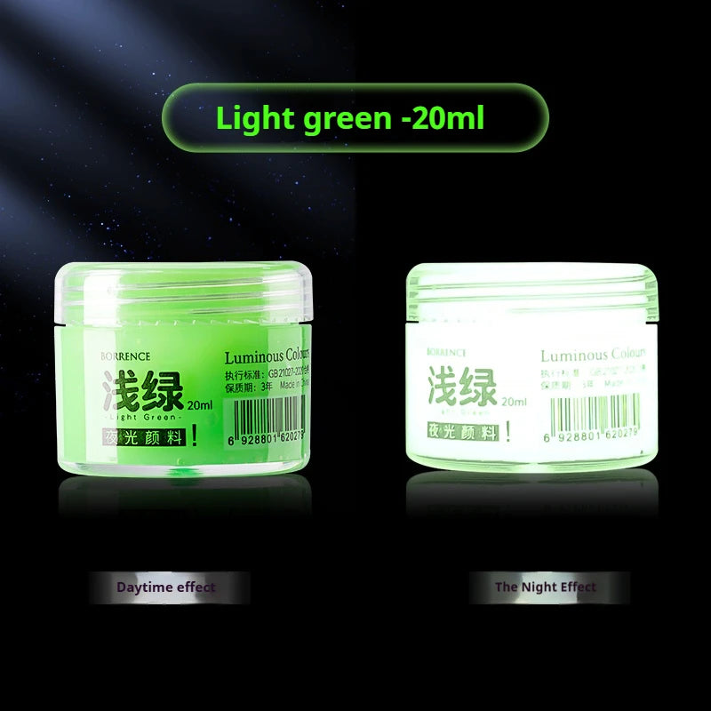 Glow-in-the-dark 20ml Fluorescent Acrylic Pigment