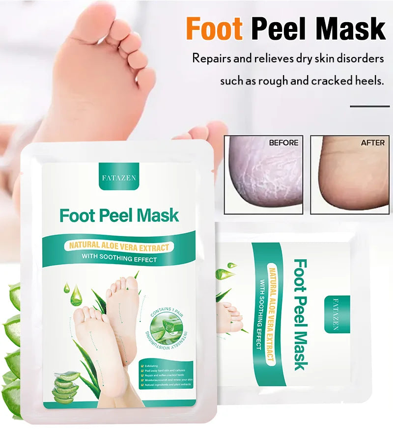 Aloe Foot Peel Mask For Dry Rough Cracked Feet