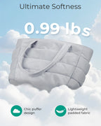 BAGSMART Tote Bag Large Capacity Puffer Padded Portable
