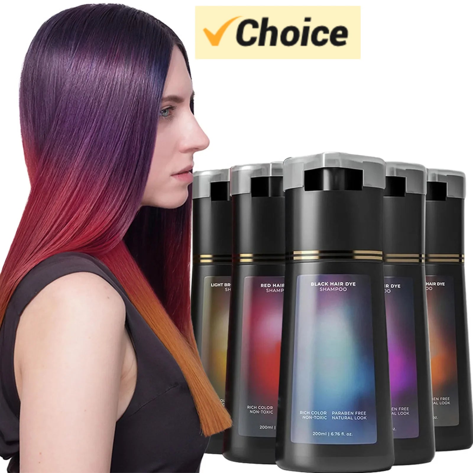 Polar Hair Dye Shampoo for Gray Hair Coverage Instant for Women