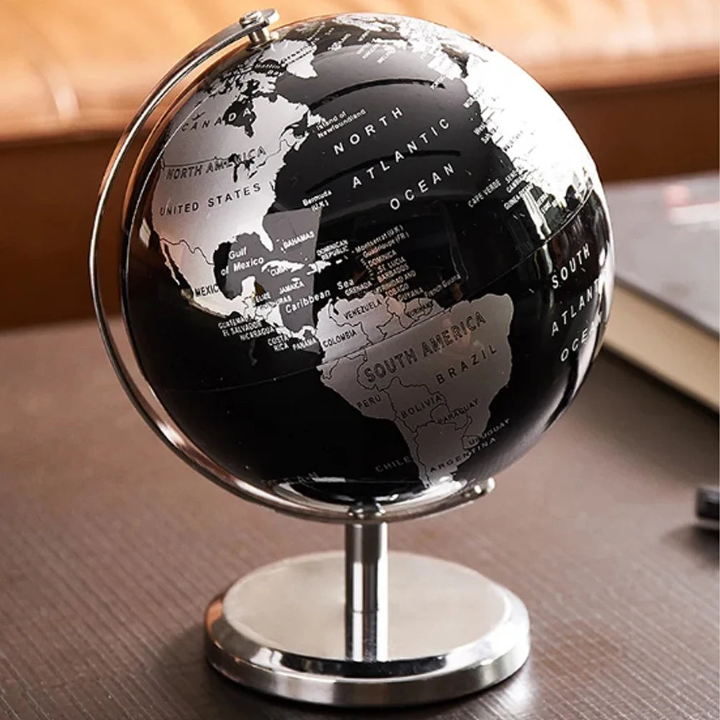 English Retro Globe 19X15CM Home Office Wine Cabinet Decoration Bookcase Light