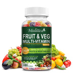Mulittea Natural Vegetable & Fruit Gummies Daily