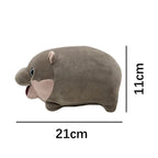 Moo Deng Plush Cute Cartoon Hippo Soft Stuffed Animal Pillow Back Cushion Kids Gift