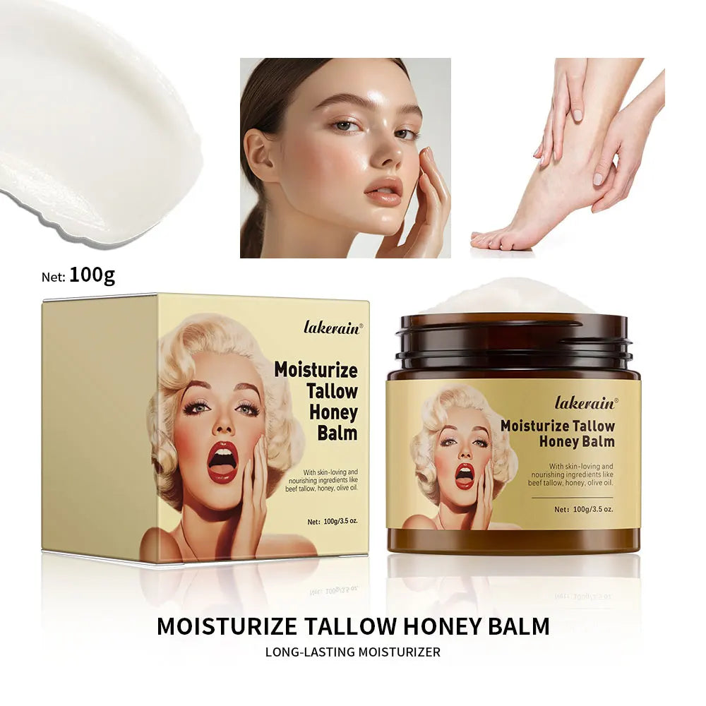 100g/3.5 0z. Moisturizer Tallow Honey Balm  Manuka Body Lotion Lip Balm