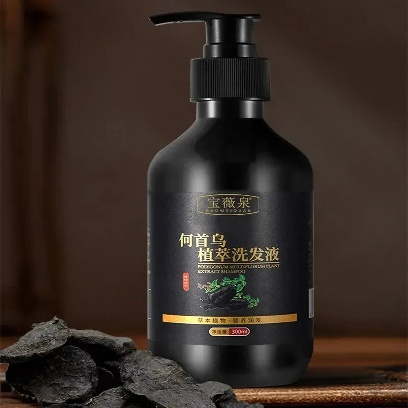 Herbal Polygonum Multiflorum Shampoo Oil Control Dandruff Control Itchy Relief Men/ Women