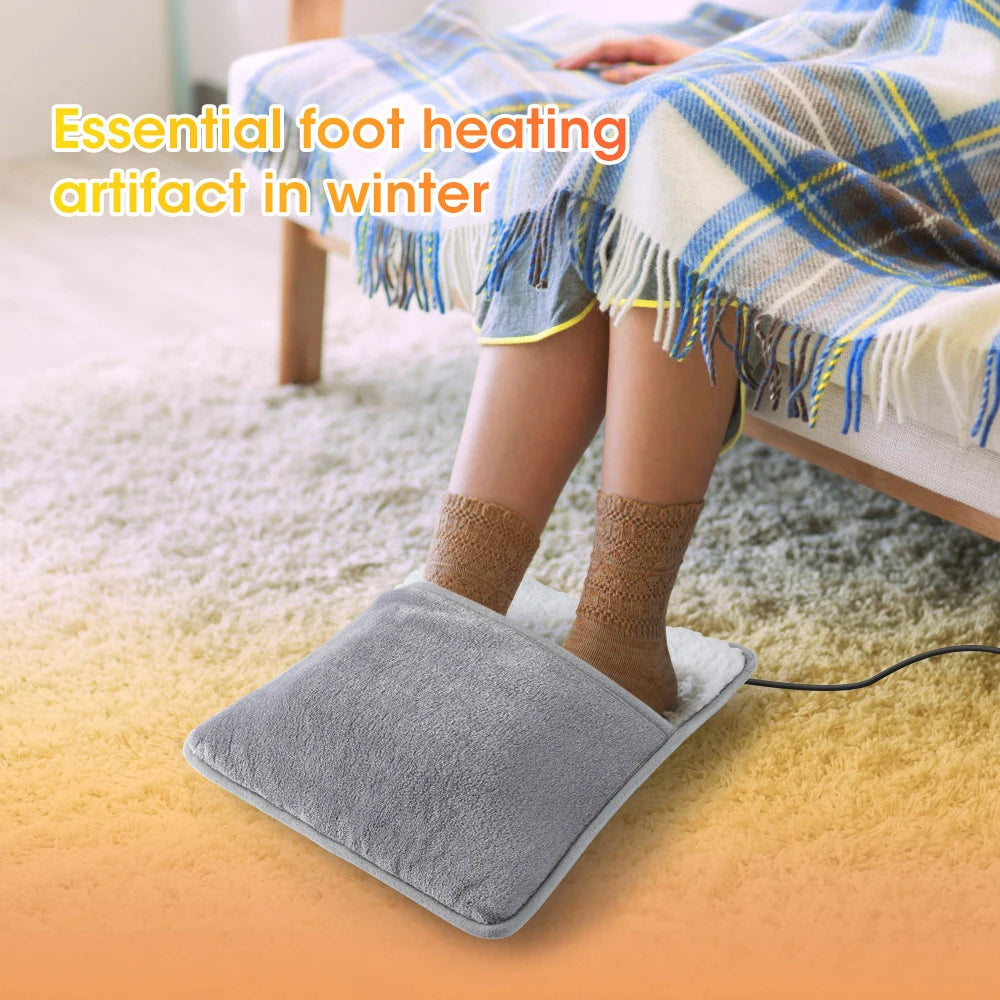 Foot Warmer Winter Electric Heating Pad Soft Flannel Washable Constant Temperature
