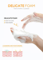Vitamin C Facial Cleanser Moisturizing Foam Skin Care