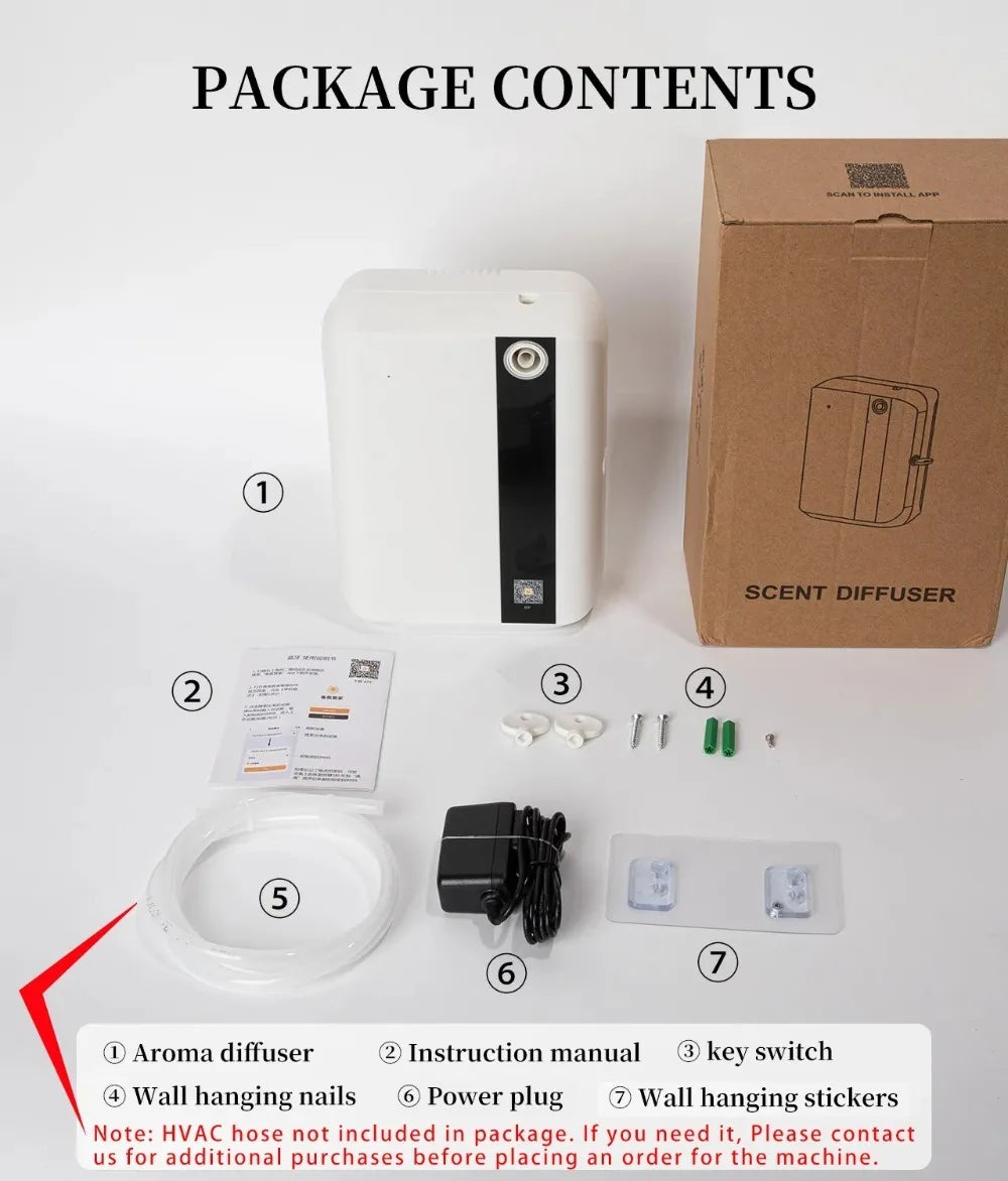 Aroma Diffuser 500ML Bluetooth Essential Oil Home Room Fragrance HVAC Electric Aromatic Air Freshener