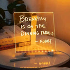 Luminous Acrylic Drawing Magic Led Transparent Board Note Board Kids Educational Gift With Stand 7 Color Markers