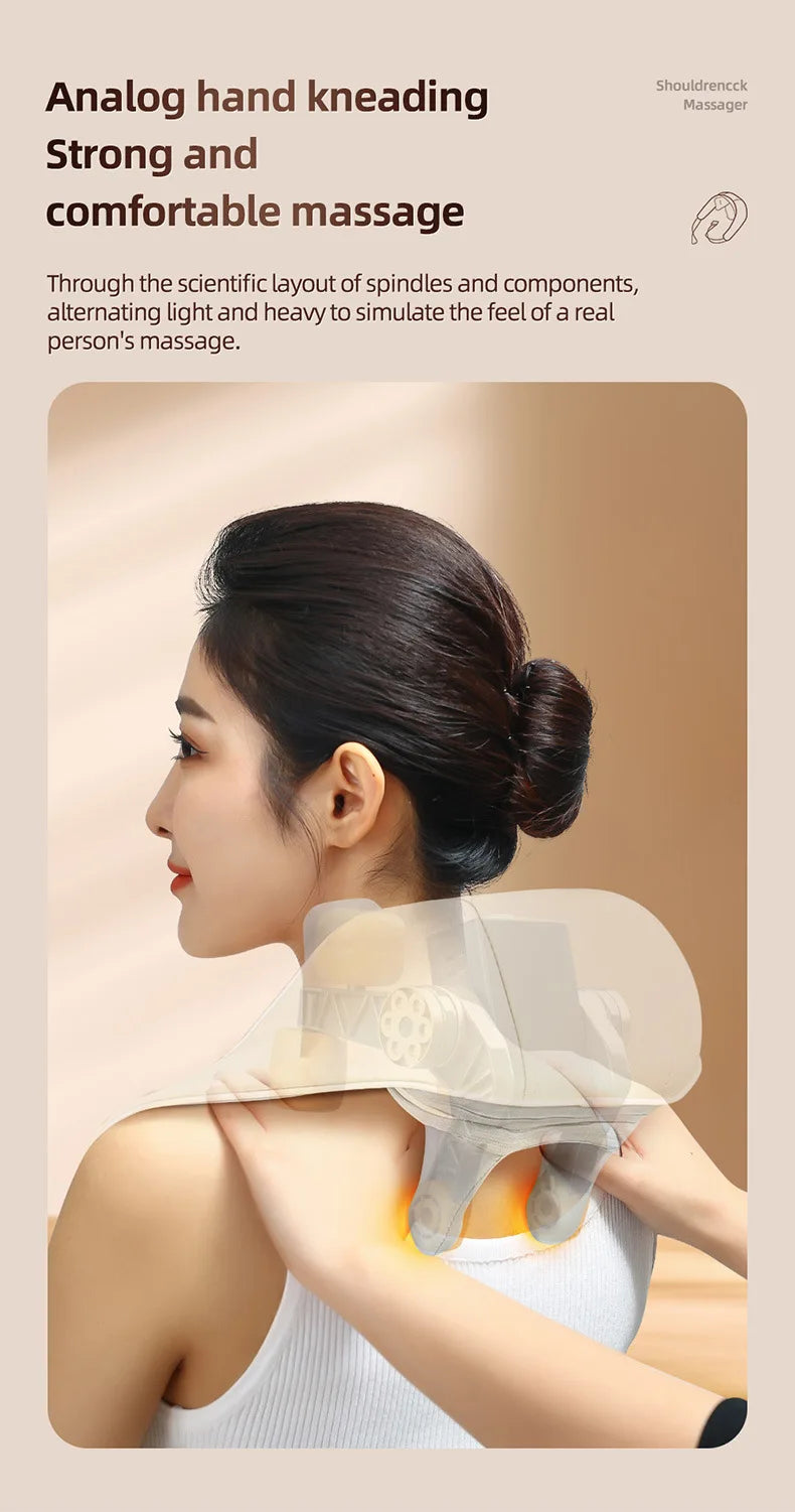 Neck Massager for Pain Relief with Heat