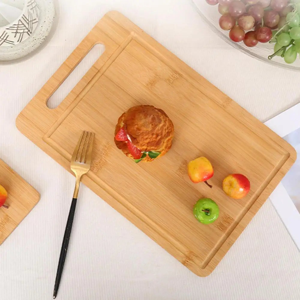 Wooden Cutting Board For Meat Bamboo Fruit Vegetables Chopping Panel